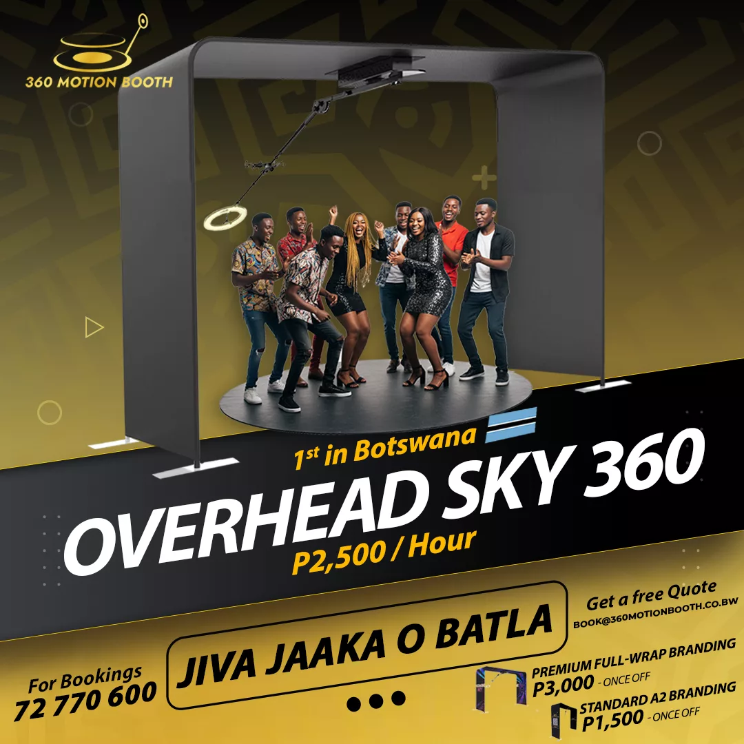 Guests enjoying the Overhead 360 booth experience